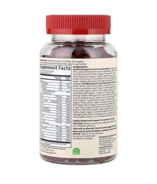 Garden of Life, MyKind Organics, Kids Multi, дитячі мультивітаміни зі смаком органічної вишні, 120 веганських мармеладних ведмедиків GOL-12075 фото