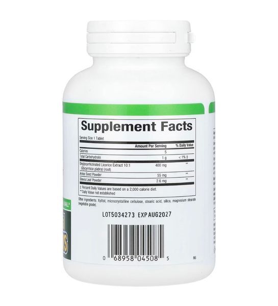 DGL экстракт корня солодки Natural Factors, 90 жевательных таблеток NFS-04508 фото