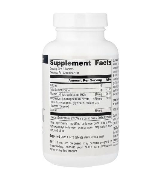 Source Naturals, Ultra-Mag, комплекс с магнием, 120 таблеток SNS-00803 фото