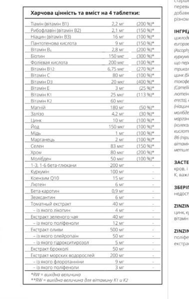 Комплексная поддержка иммунной системы и клеточного здоровья Xtend Zinzino, 60 таблеток 300521 фото