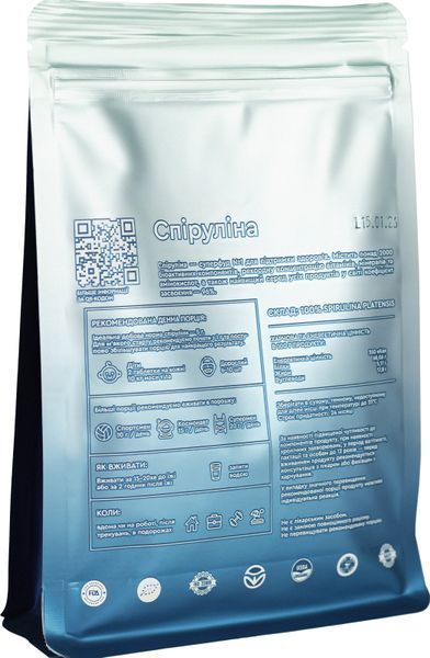 Органічна спіруліна в таблетках TOP Spirulina, 250г новий дизайн TOPS-00010 фото