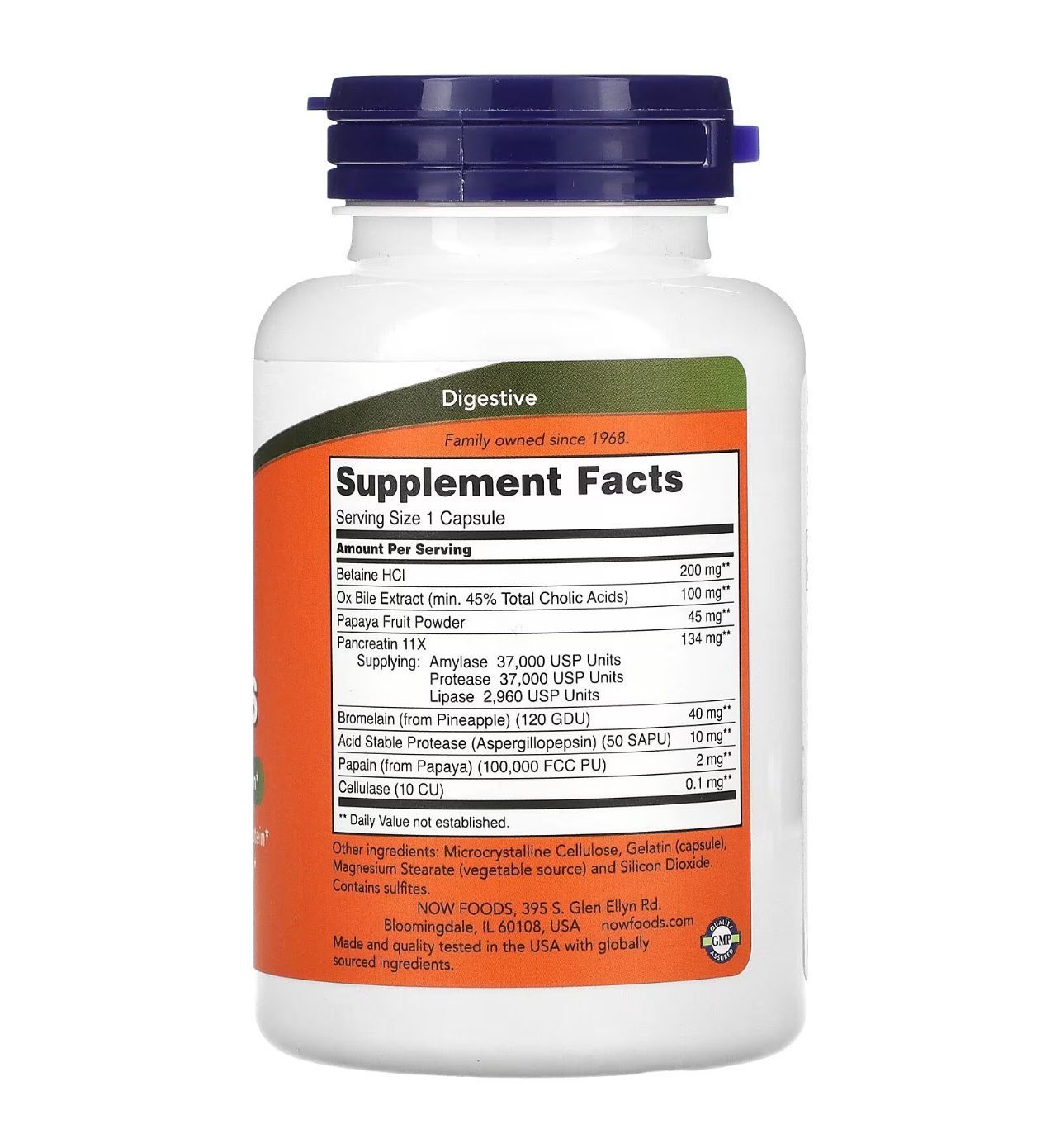 Complément Alimentaire NOW Foods Super Enzymes - 90 Gélules - Neuf