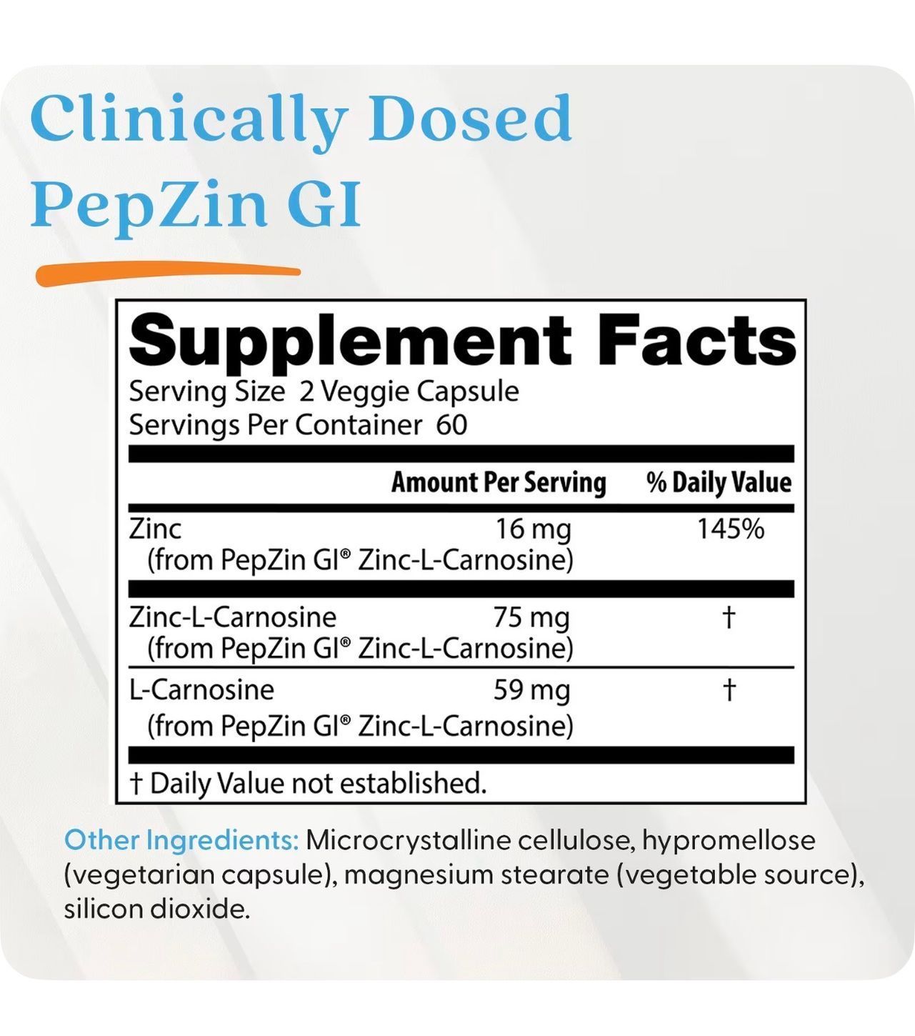 Купити Doctor's Best, PepZin GI®, комплекс цинк-L-карнозину, 120 ...