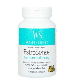 Natural Factors, WomenSense, EstroSense, гормональний баланс, 60 вегетаріанських капсул NFS-04955 фото