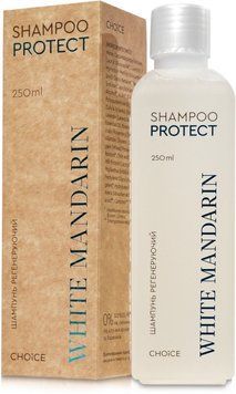Регенерирующий шампунь для поврежденных и окрашенных волос SHAMPOO PROTECT &laquo;Очищение / Восстановление / Защита цвета&raquo; CHOICE, White Mandarin, 250 мл 32112332 фото