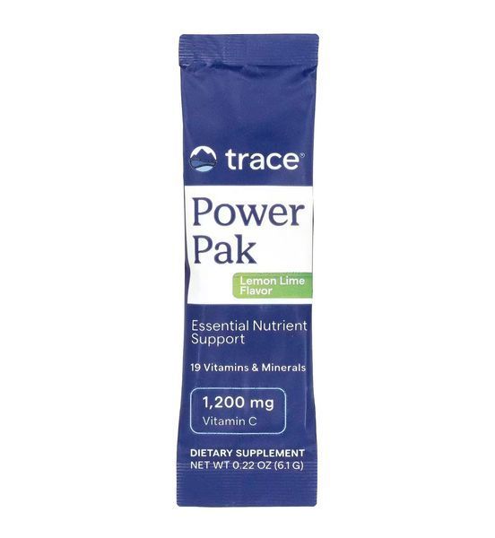 Trace, Power Pak, электоролиты лимон и лайм, 30 стик-пакетов по 6,1 г (0,22 унции) каждый TMR-00052 фото
