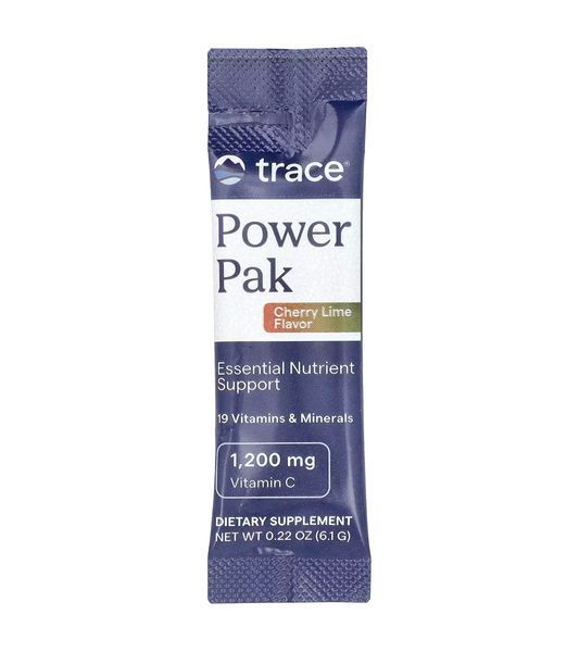 Trace, Power Pak, электоролиты со вкусом вишневый лайм, 30 стик-пакетов по 6,1 г (0,22 унции) каждый TMR-00181 фото