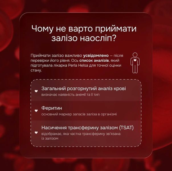 Ліпосомальне залізо з вітаміном C Liposomal Iron Perla Helsa, 60 капсул PHC-00013 фото