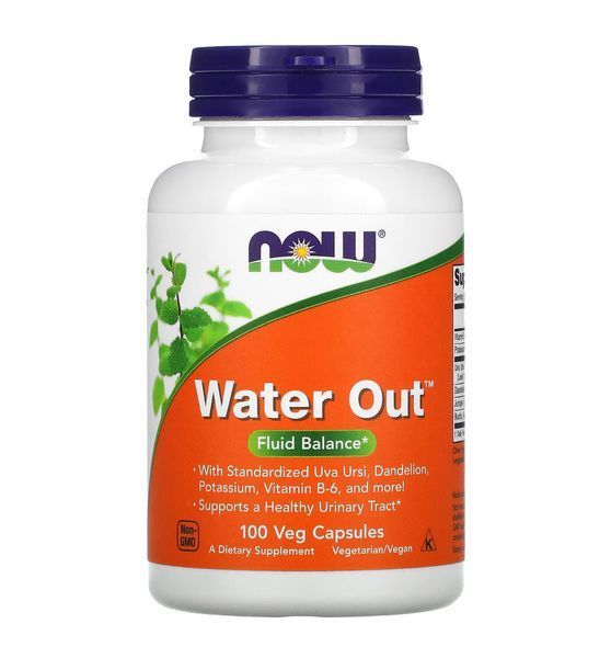 Now Foods Water Out + Хитозан с хромом: Комплекс для снижения аппетита и выведения жидкости 0987 фото